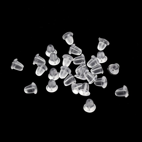 Silicone rubber earring backs - silicone,