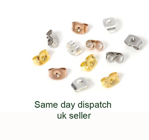 Butterfly earring backs gold - earring,