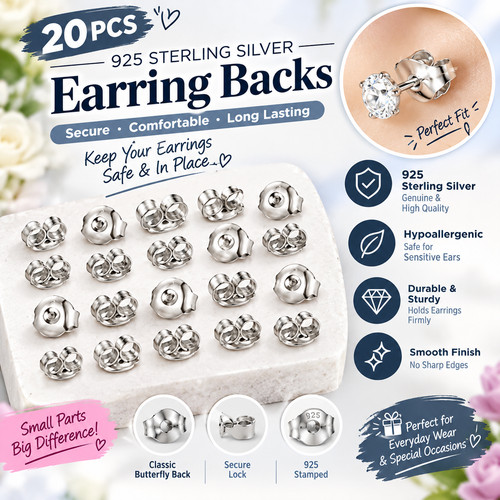 100 pcs sterling - pcs, silver