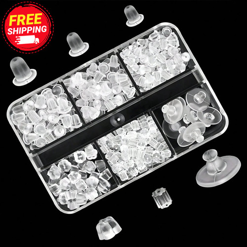 Silicone earring back 556pcs - silicone,