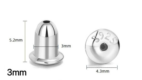 925 sterling silver bullet - 925,