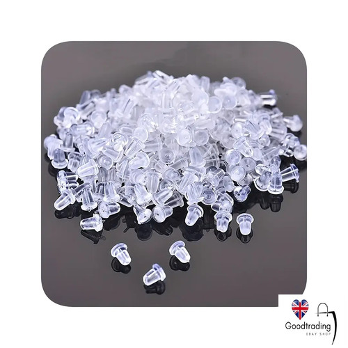 Clear soft plastic earring - soft,