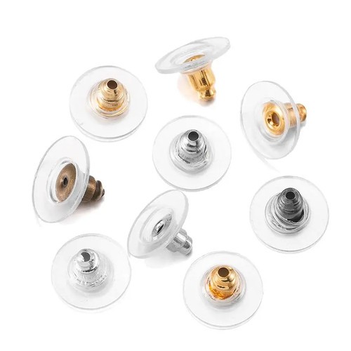 100pcs rubber earring backs - 100pcs,