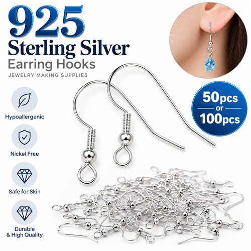 925 stamped silver earring - 925,