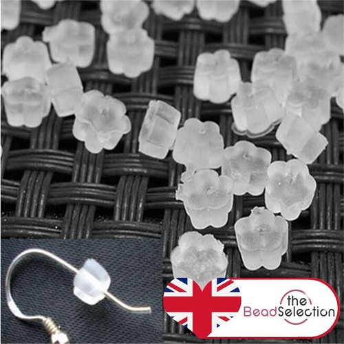Flower earring backs silicone - flower,