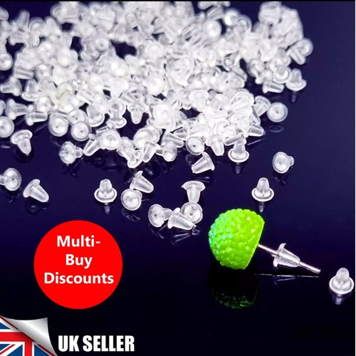 200pcs soft silicone clear - 25-200pcs,