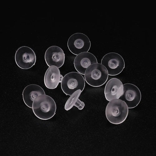 100pcs silicone earring backs - 100pcs,