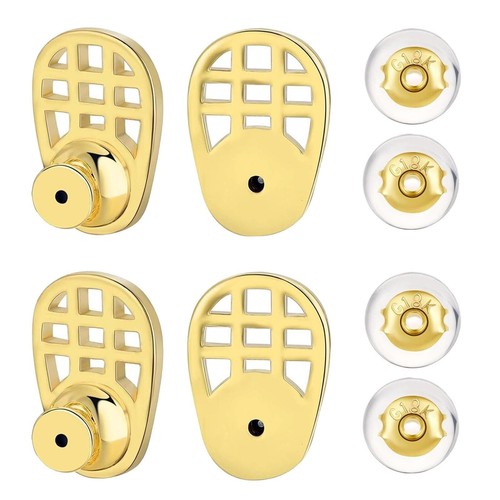 Grid earring backs earlobe - earring,