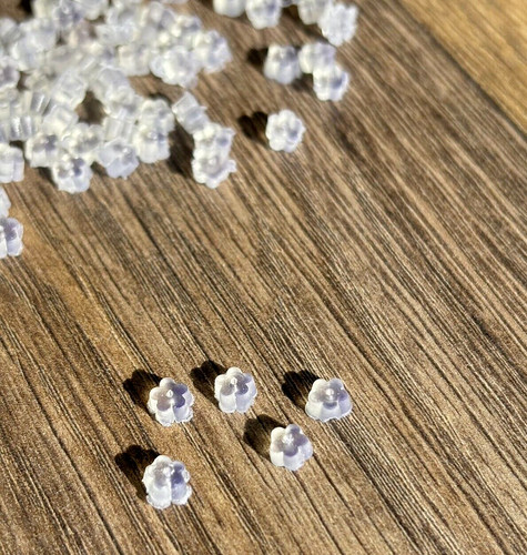100 pcs 5x3 clear flower - 5x3,