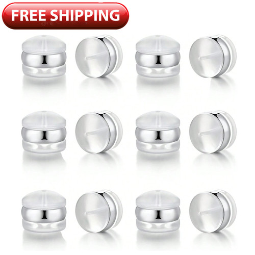 50pc soft silicone earring - 50pc,