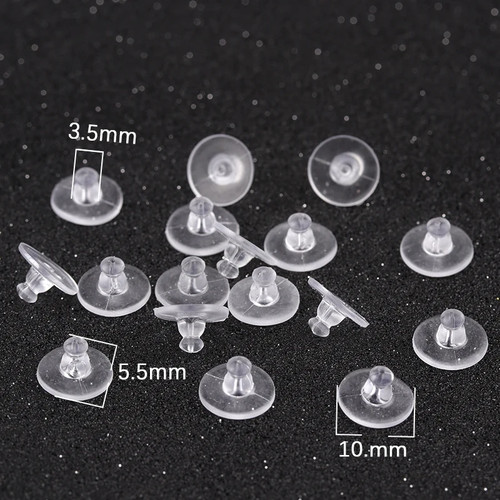 100pcs silicone earring backs - silicone,